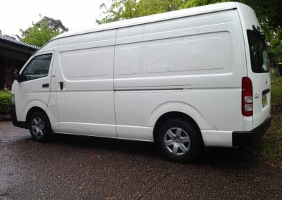 Cars inspected by PDS Vehicle inspections include this Toyota 9.0 Commercial Van