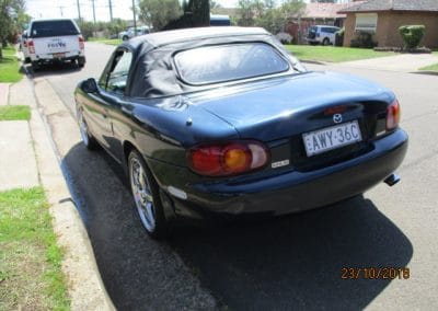 Mazda MX5 car inspection